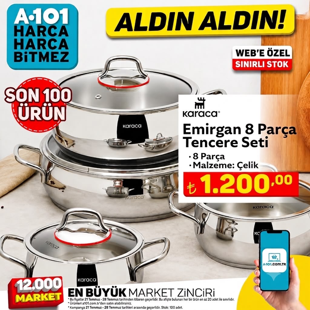 EMİRGAN 8 PARÇA TENCERE SETİ