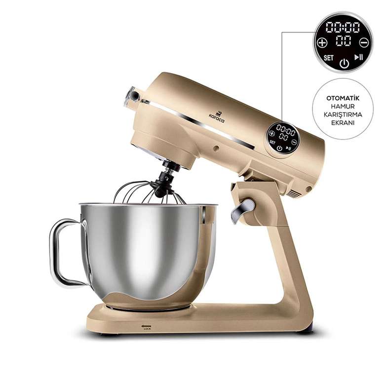 Karaca Multichef Artisan Digital Ekran Döküm Stand Mikser 7 L Gold